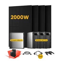 EcoFlow EcoFlow Stream Ultra X, All-in-One Speicher für Balkonkraftwerke, mit 4 x 500 Bifaziale Solarmodule, by Powerness - Stream Ultra X + 3 x Stream AC Pro | 9600Wh / Gratis Smart Meter / Selbstabholung – Produktbild 1 von 1
