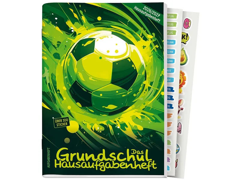 Häfft Häfft Grundschul-Hausaufgabenheft 2026/27 DIN A5, Fußball – Produktbild 1 von 2