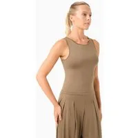 ORGANICATION ORGANICATION ANNYA | Sportliches Tanktop aus recyceltem Polyamid, Gravel, – Produktbild 1 von 1
