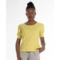 Alma Lovis Alma & Lovis Blusenshirt aus feinem Rippen-Jersey | Rib Henley – Produktbild 1 von 1