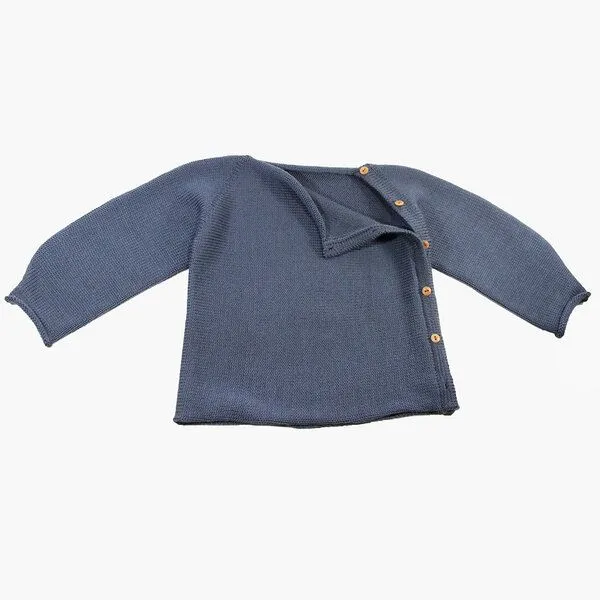 vincente vincente Schlüttli Babystrickjacke, Blau, – Produktbild 3 von 4