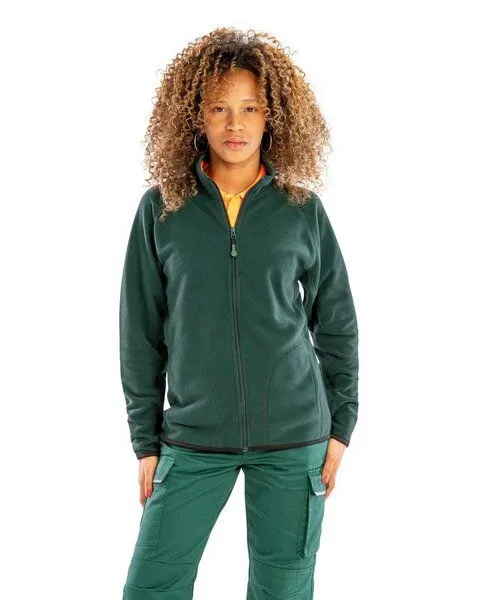 YTWOO YTWOO Recycelte Unisex Polarthermie-Fleecejacke, Dunkelgrün, – Produktbild 3 von 3