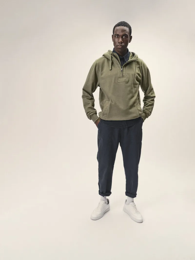 WOTE WOTE Herren vegan Sweatshirt Oliv, Hellgrün, – Produktbild 1 von 2