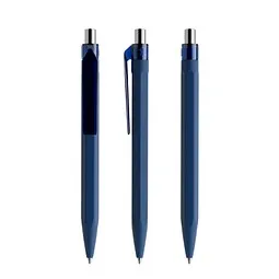 prodir prodir QS50 Soft Touch PRT Push Kugelschreiber, Sodalite Blue-Silver chrome finish – Produktbild 1 von 1