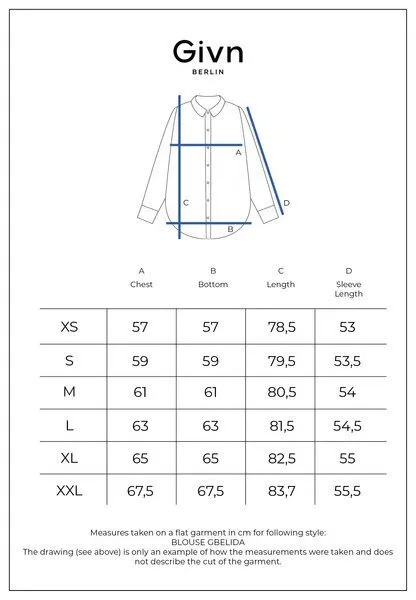 Givn Berlin Givn Berlin Hemdbluse GBELIDA in langer Passform, Mid grey, – Produktbild 1 von 2