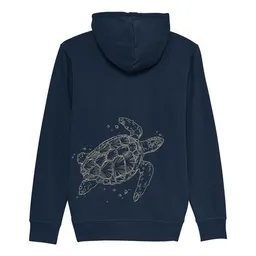 roots of compassion roots of compassion Kapuzenjacke "Schildkröte" bio & fair & vegan - Pulli, Tiere, Natur, Meer, Ocean, Beach – Produktbild 1 von 1