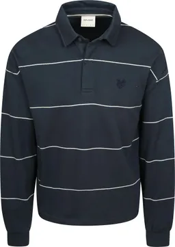Lyle and Scott Lyle and Scott Rugby Poloshirt Streifen Marine - Größe XL – Produktbild 1 von 1