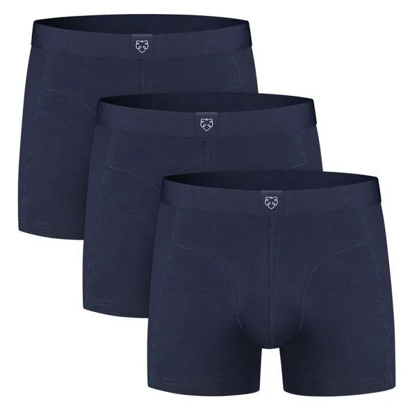 A-Dam A-Dam 3er Pack Boxer Brief Uni, Dark navy solid (blau), – Produktbild 1 von 1