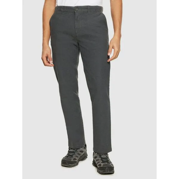 KnowledgeCotton Apparel KnowledgeCotton Apparel Chino Hose CHUCK Flannel aus Bio-Baumwolle, Grau (grey pinstripe), – Produktbild 1 von 4