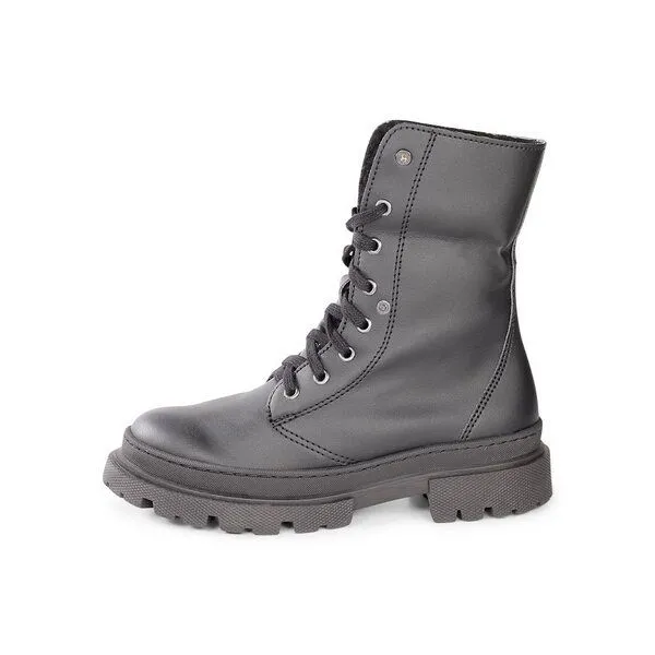 Fairticken Fairticken Vegane gefütterte Stiefel BRAGA mit einstellbarer Stiefelhöhe, Schwarz, – Produktbild 4 von 4