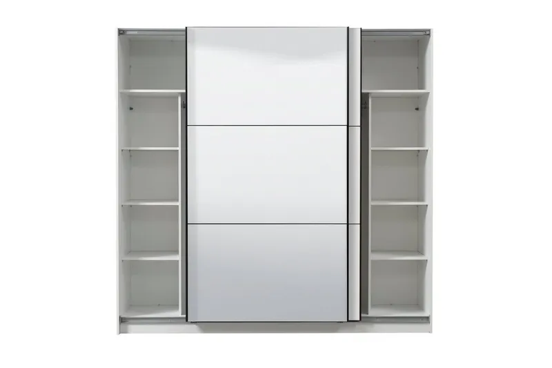 OTTO home Schwebetürenschrank Sierra Kleiderschrank mit Spiegel Garderobe Topseller INKLUSIVE Inneneinteilung, FSC®-Zertifiziert, OTTOs Choice, Weiß, – Produktbild 5 von 5