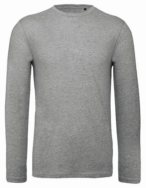 B&C Collection B&C Collection Inspire Langarm T-Shirt Herren, Sport grey (heather), – Produktbild 2 von 4