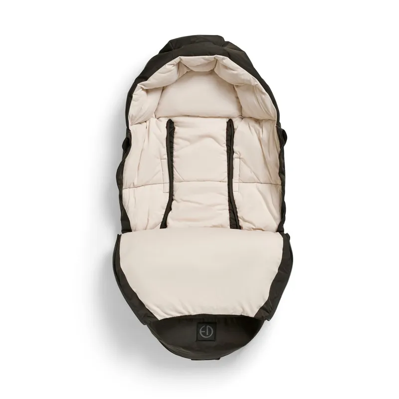 Elodie Elodie Fußsack Wolle & Daunen schwarz 110x50cm – Produktbild 1 von 2