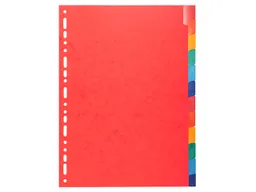Exacompta 15 Exacompta Register, Colorspan-Karton, 12 Taben neutral, 225 g/m², DIN A4, sortiert – Produktbild 1 von 1