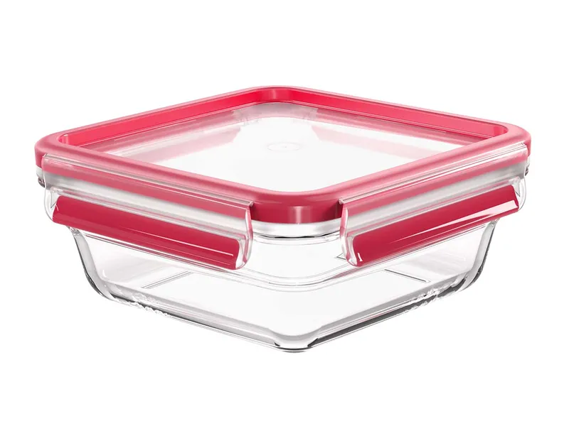EMSA EMSA Frischhaltedose "Clip und Close" aus Glas, quadratisch, 0,8 l – Produktbild 2 von 6