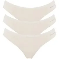 ORGANICATION ORGANICATION KAVINN | Tanga aus Bio-Baumwolle und TENCEL Modal im 3er-Pack, Off white, – Produktbild 1 von 1