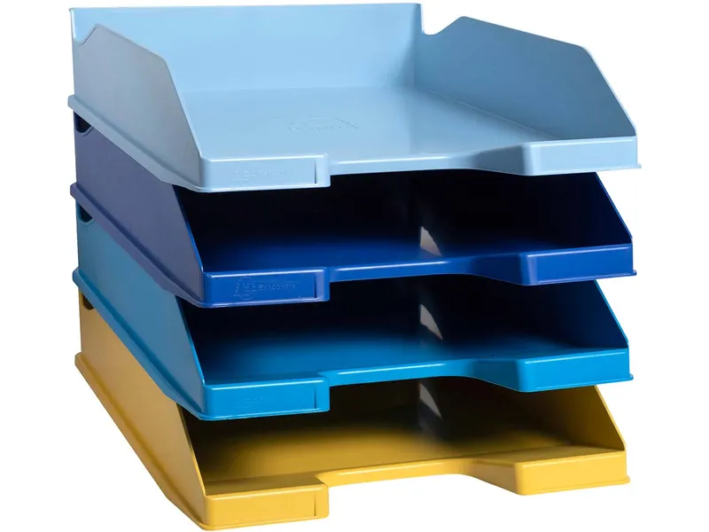 Exacompta Exacompta Briefablage 'BEE BLUE Combo-Midi' mit 4 Fächern, aus Recylingkunststoff – Produktbild 1 von 1