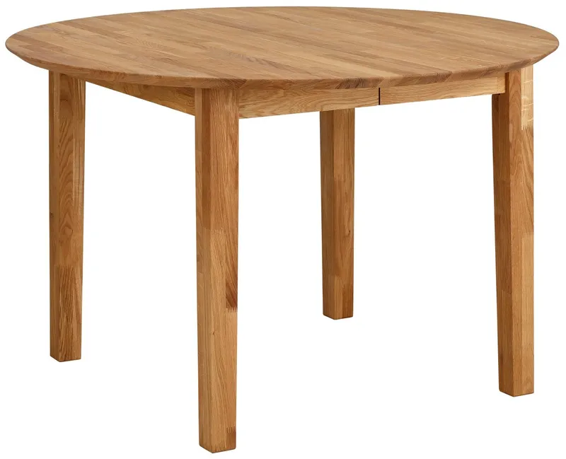 Home affaire Esstisch Time Massivholz FSC Holztisch, Durchmesser 120 cm, mit Auszugsfunktion, Küchentisch, Bestseller, Beige, – Produktbild 2 von 5