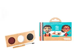 Namaki Kinder Bio Schminkset "Pirat und Marienkäfer" Farben: rot, weiß und schwarz – Produktbild 1 von 1
