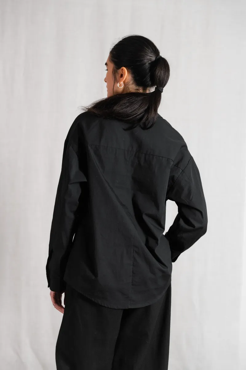 Jyoti - Fair Works Jyoti - Fair Works Damen vegan Hemd Ashrit Schwarz, Schwarz, – Produktbild 1 von 2