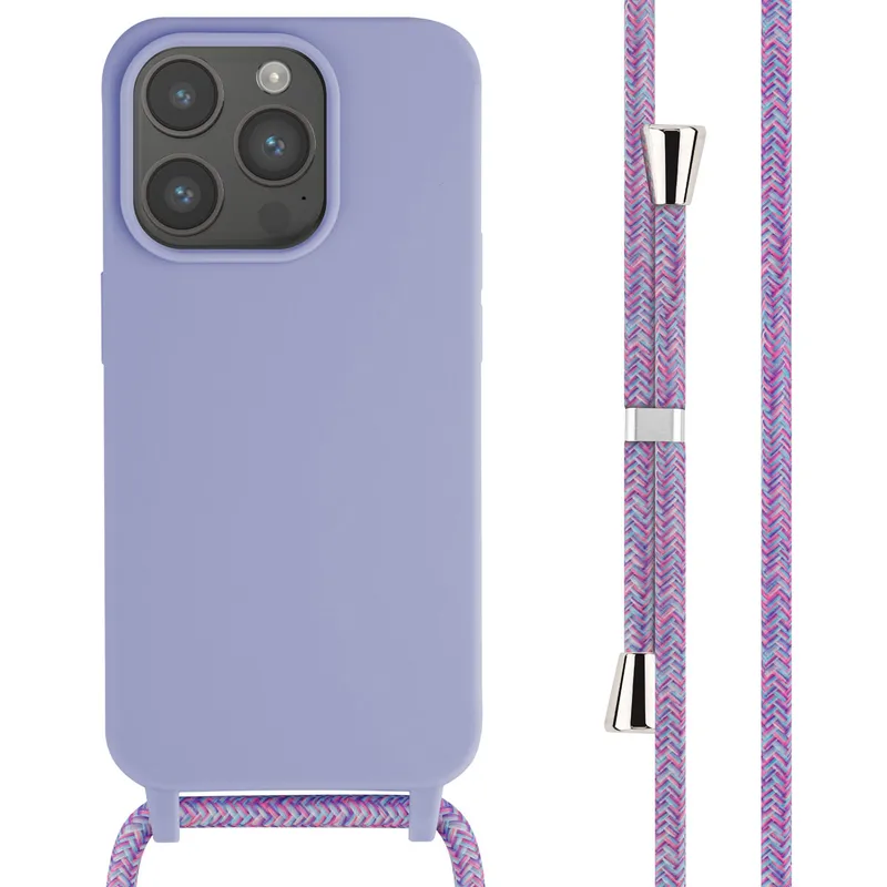 imoshion imoshion SilikonHülle mit Band für das Apple iPhone 15 Pro, Lila, – Produktbild 1 von 1