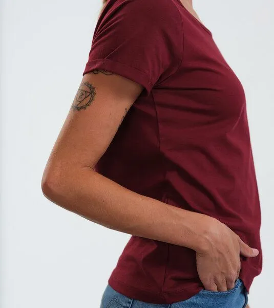 Gary Mash GARY MASH Shirt Taylor Miniprint Erde aus Biobaumwolle, Burgund (rot), – Produktbild 4 von 4