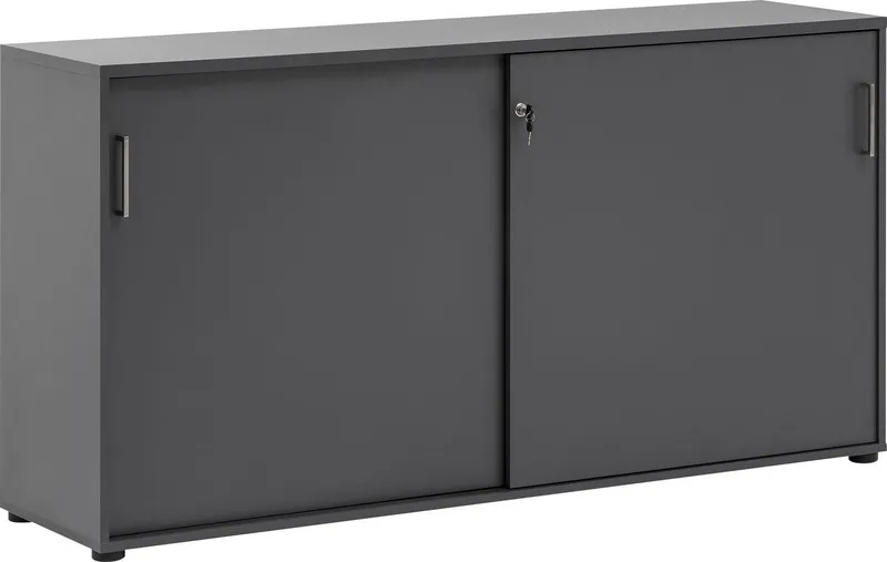 Schildmeyer Aktenschrank Serie 1500, Aktenschrank, Made in Germany, B: 160,2 cm Solide Verarbeitung - Dieses Produkt ist in Deutschland gefertigt, Schwarz, – Produktbild 2 von 5