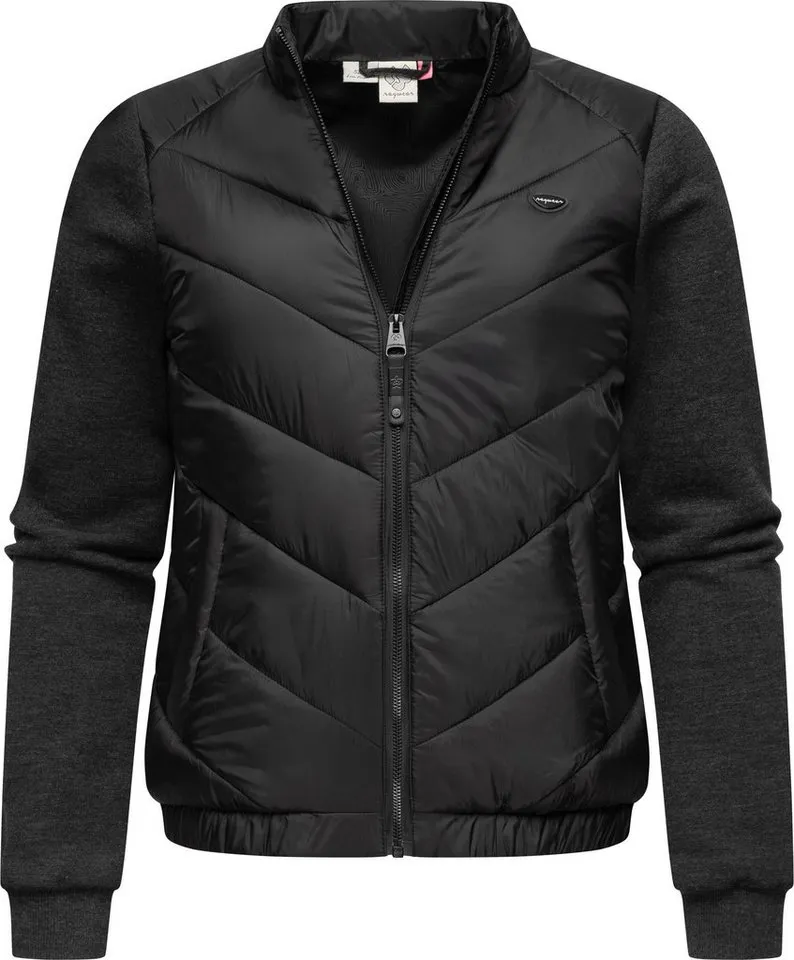 ragwear ragwear Outdoorjacke Zabava Leichte gesteppte Übergangsjacke mit weichen Ärmeln, Schwarz, – Produktbild 2 von 5