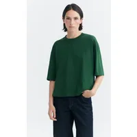 thinking mu Thinking MU Damen vegan T-Shirt Lena Oversize Dunkelgrün – Produktbild 1 von 1