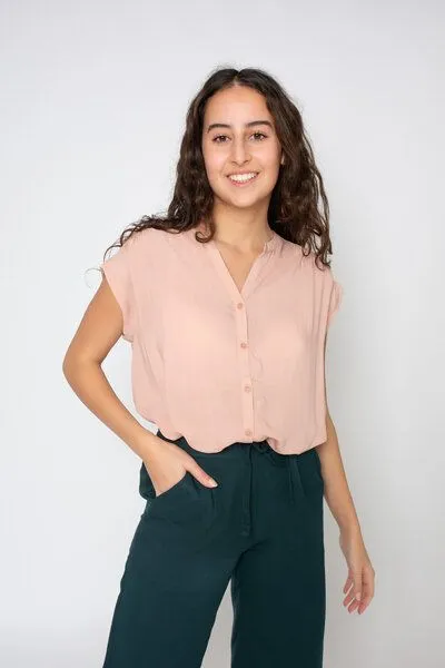 Zerum Zerum Bluse Ines, Navy (blau), – Produktbild 5 von 7