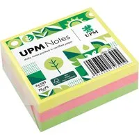 UPM UPM Super Sticky Haftnotizen "Brillantmix" 75 x 75 mm, 3 Blöcke, farbig sortiert – Produktbild 1 von 1