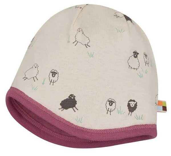 loud + proud loud + proud Babys & Kinder Mütze Wollfleece, GOTS-zertifiziert, Grape(rosa), – Produktbild 2 von 3