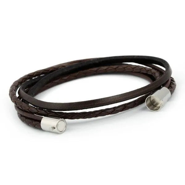 Simaru Simaru Echtleder- /Wickelarmband für Damen & Herren mit Magnetverschluss, Braun calama, – Produktbild 3 von 3
