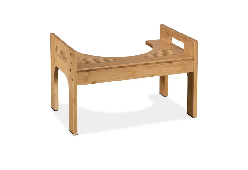 RELAXDAYS RELAXDAYS Badhocker Toilettenhocker aus Bambus (1 St), Braun, – Produktbild 1 von 8