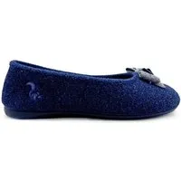 thies Veganer Hausschuh "thies ® Eco Bow Ballerina" aus recycelten PES, fair produziert, Blue (blau), – Produktbild 1 von 1