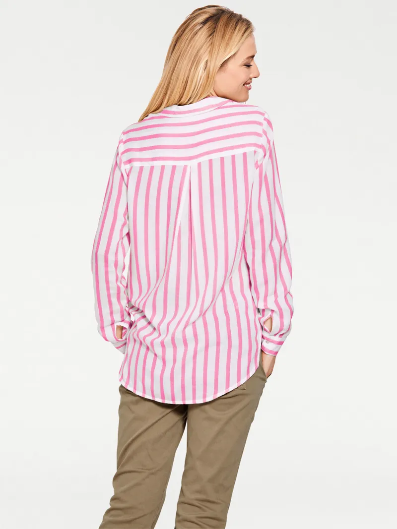 heine Hemdbluse pink-ecru, Pink-ecru, – Produktbild 3 von 3