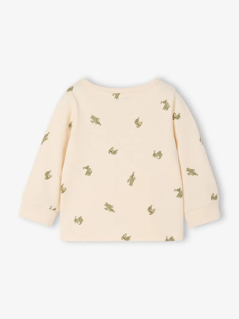 Vertbaudet Baby Shirt mit Drachen-Print und Knopfleiste vanille, Vanille, – Produktbild 3 von 3