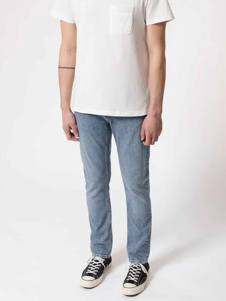 Nudie Jeans Nudie Jeans Slim Fit Jeans - Grim Tim, Grau (broken faded), – Produktbild 4 von 6