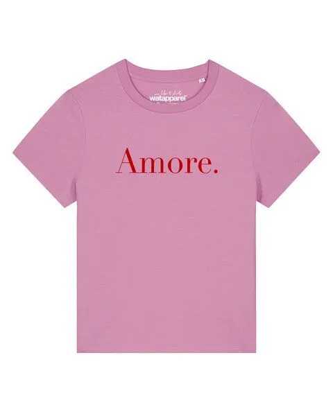 watapparel watapparel T-Shirt Frauen Amore, Bubble pink, – Produktbild 1 von 2