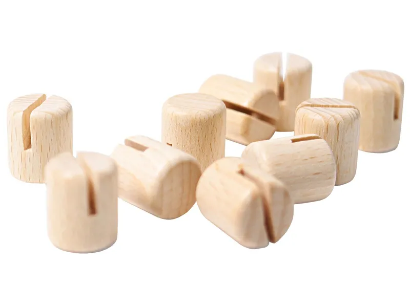 Grimms Grimms Bilderhalter Steckfigur aus Lindenholz, 10er Set Höhe 2 cm, Natur, mehrfarbig, – Produktbild 1 von 2