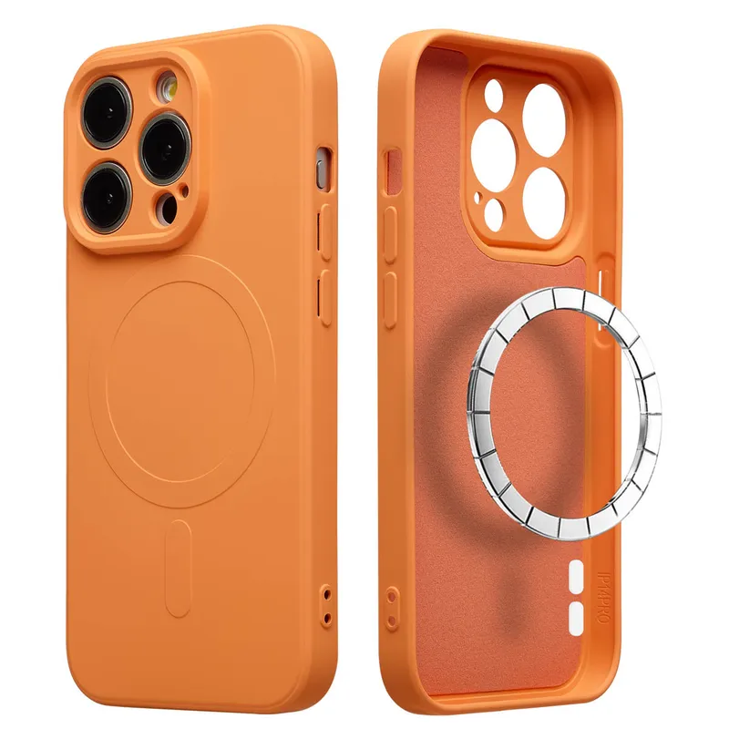 imoshion imoshion Color Back Cover mit MagSafe für das Apple iPhone 15 Pro, Orange, – Produktbild 1 von 1
