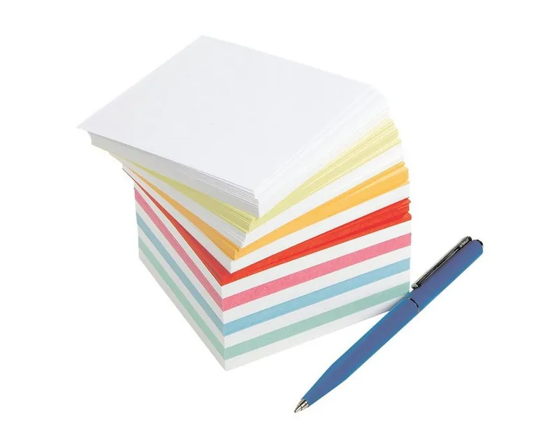 Otto Office Notizzettel, 90x90 mm, 700 Blatt, lose, Blau|bunt|gelb|grün|rot, – Produktbild 4 von 4