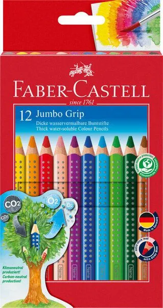 Faber-Castell Faber-Castell Buntstift Jumbo Grip 12er-Kartonetui – Produktbild 2 von 8