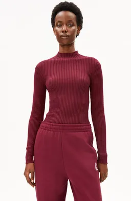 ARMEDANGELS ARMEDANGELS Damen vegan Top Alaania Velvet Red – Produktbild 1 von 1