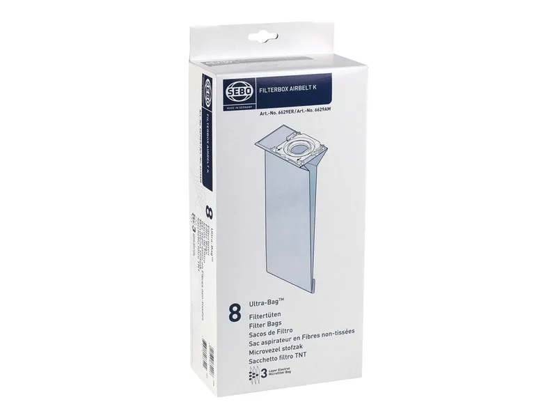 Sebo 8 SEBO Staubsaugerbeutel Airbelt K-Serie 3 l – Produktbild 1 von 2