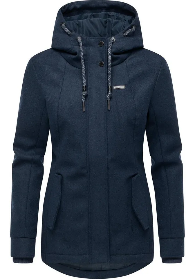 ragwear ragwear Winterjacke Monadde Felt YOUMODO Wasserfeste warme Jacke mit Kapuze, Blau, – Produktbild 2 von 4