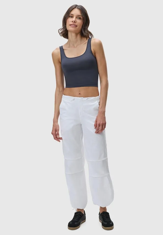 ragwear ragwear Stoffhose Paragata Stylische Parachute-Hose mit Kordelzügen, Weiß, – Produktbild 3 von 4
