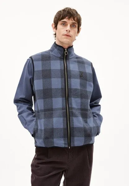 ARMEDANGELS ARMEDANGELS FLAABO MICRO FLEECE Herren Fleeceweste aus Bio Baumwolle, Nightshadow, – Produktbild 1 von 3