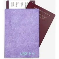 paprcuts paprcuts RFID Reisepasscover, Liebe & so (lila türkis), – Produktbild 1 von 1