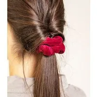 obumi obumi SCRUNCHIE SAMT - BIO BAUMWOLLE, Burgundy, – Produktbild 1 von 1